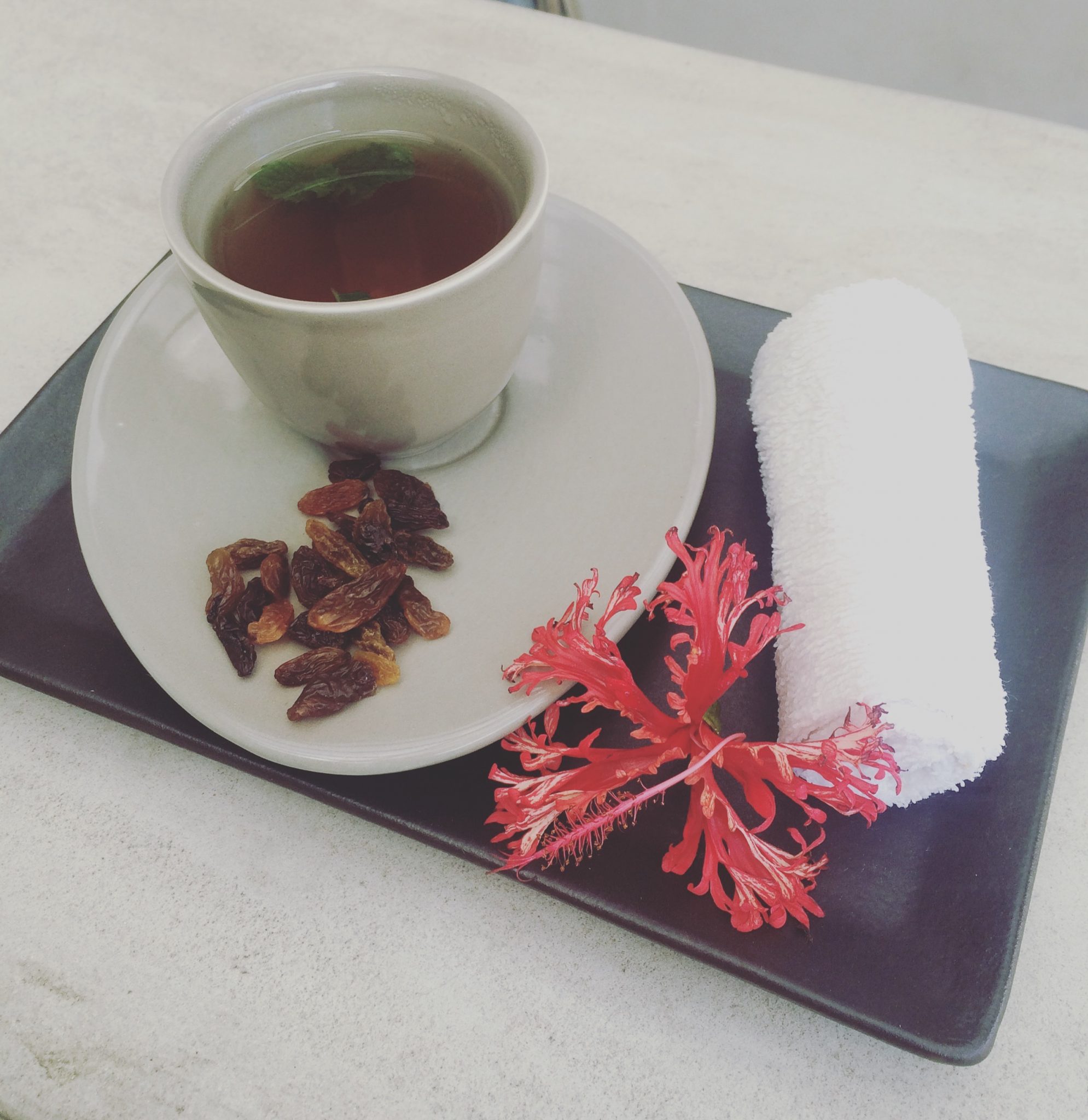 Towel imbued with eucalyptus oil